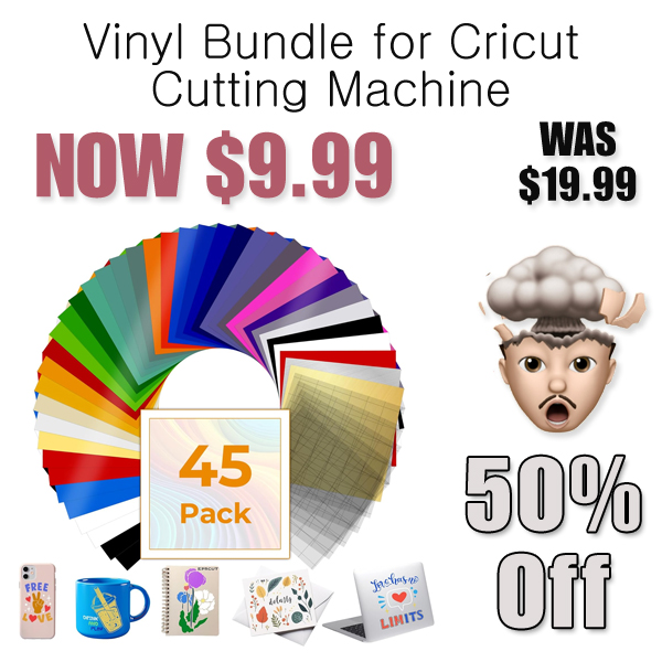 Vinyl Bundle for Cricut Cutting Machine Only $9.99 Shipped on Amazon (Regularly $19.99)