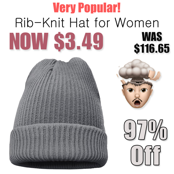 Rib-Knit Hat for Women Only $3.49 Shipped on Amazon (Regularly $116.65)