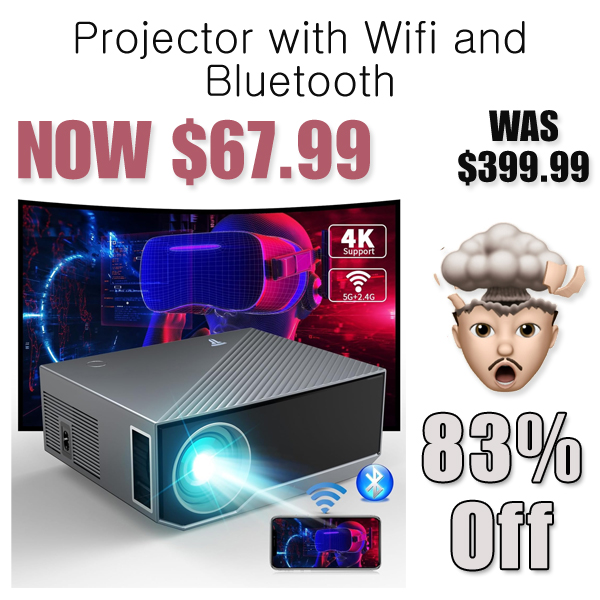 Projector with Wifi and Bluetooth Only $67.99 Shipped on Amazon (Regularly $399.99)