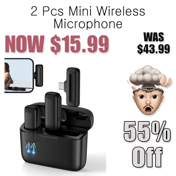 2 Pcs Mini Wireless Microphone Only $15.99 Shipped on Amazon (Regularly $43.99)