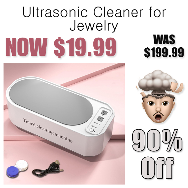 Ultrasonic Cleaner for Jewelry Only $19.99 Shipped on Amazon (Regularly $199.99)