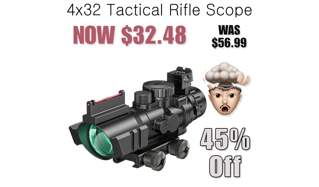 4x32 Tactical Rifle Scope Just $32.48 on Amazon (Reg. $56.99)