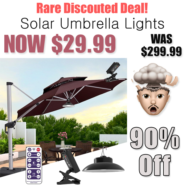 Solar Umbrella Lights Only $29.99 Shipped on Amazon (Regularly $299.99)