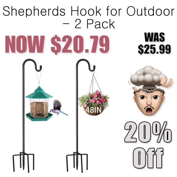 Shepherds Hook for Outdoor - 2 Pack Only $20.79 Shipped on Amazon (Regularly $25.99)