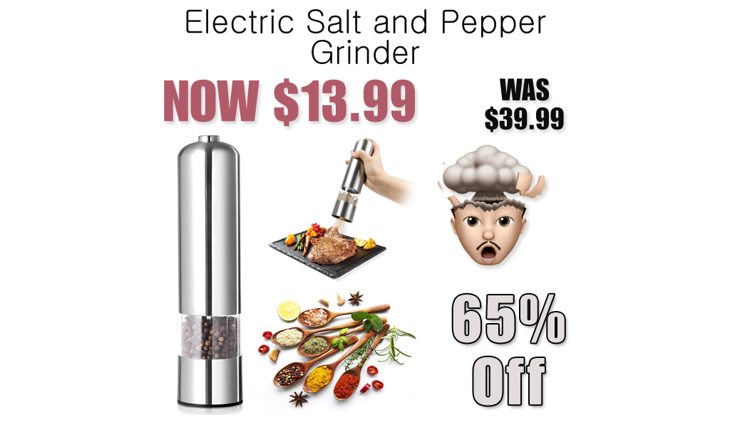 Electric Salt and Pepper Grinder Only $13.99 Shipped on Amazon (Regularly $39.99)