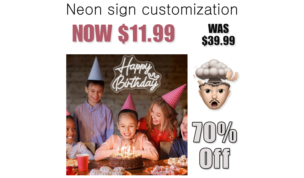 Neon sign customization Just $11.99 on Amazon (Reg. $39.99)