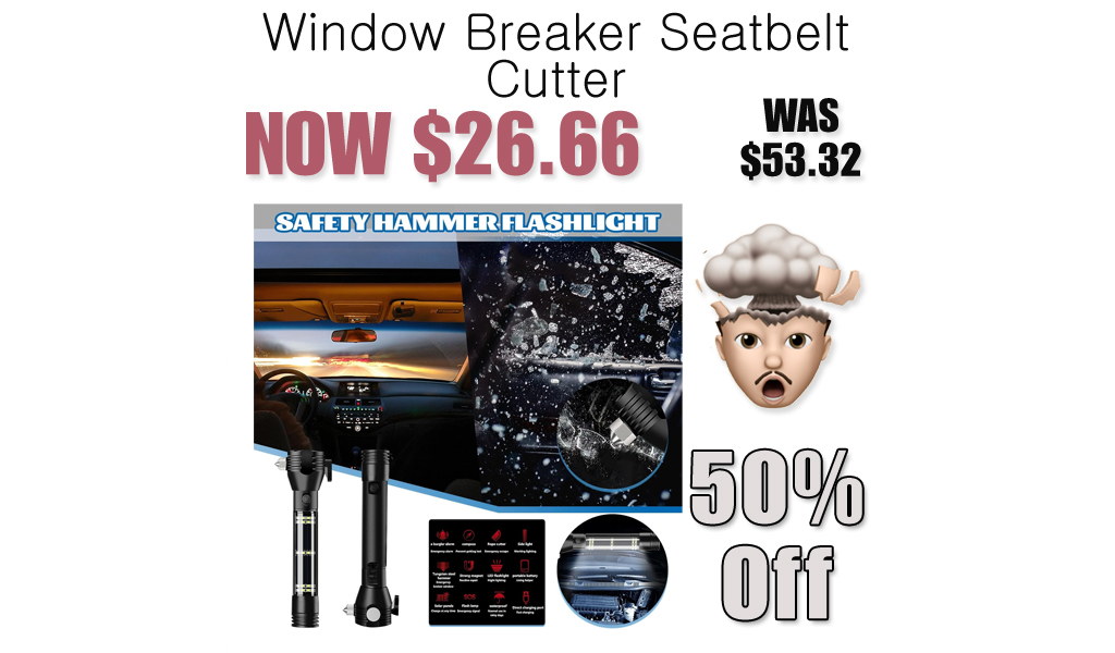 Window Breaker Seatbelt Cutter Only $26.66 Shipped on Amazon (Regularly $53.32)