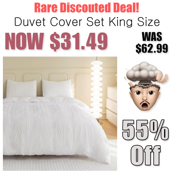 Duvet Cover Set King Size Only $31.49 Shipped on Amazon (Regularly $62.99)