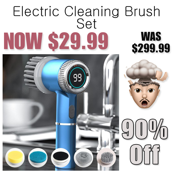 Electric Cleaning Brush Set Only $29.99 Shipped on Amazon (Regularly $299.99)