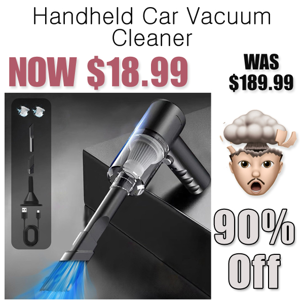 Handheld Car Vacuum Cleaner Only $18.99 Shipped on Amazon (Regularly $189.99)