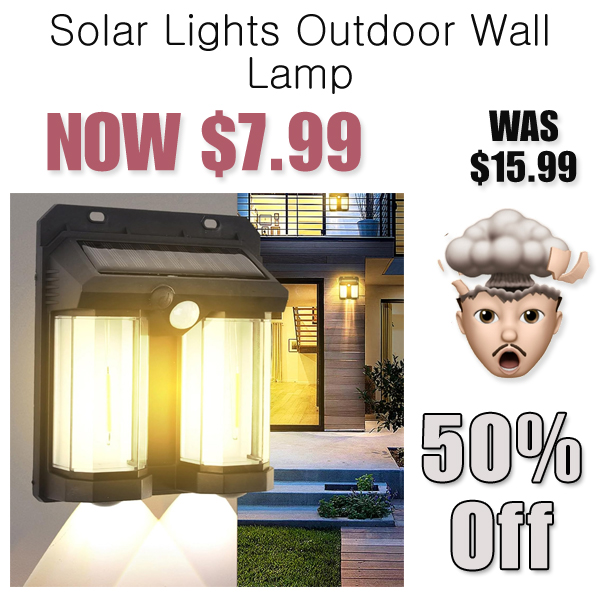 Solar Lights Outdoor Wall Lamp Only $7.99 Shipped on Amazon (Regularly $15.99)