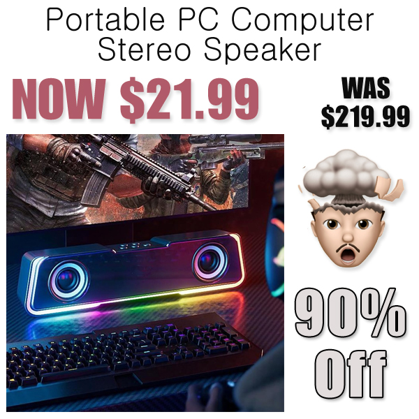 Portable PC Computer Stereo Speaker Only $21.99 Shipped on Amazon (Regularly $219.99)