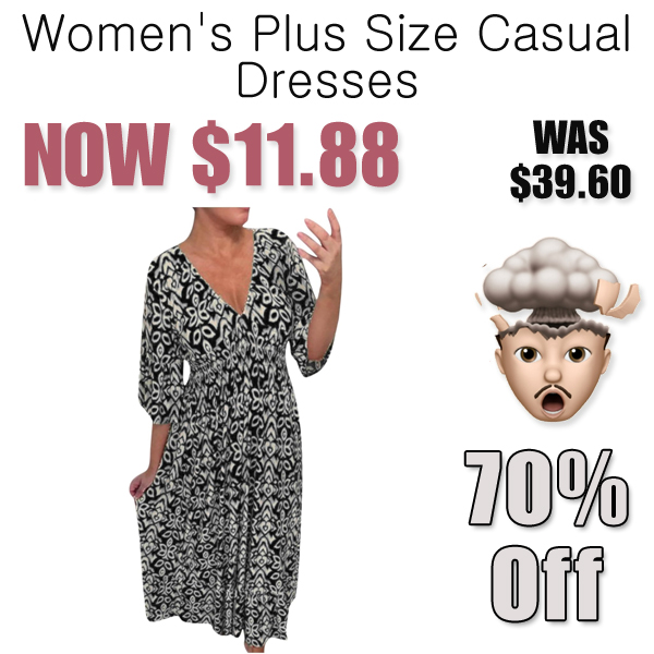 Women's Plus Size Casual Dresses Only $11.88 Shipped on Amazon (Regularly $39.60)