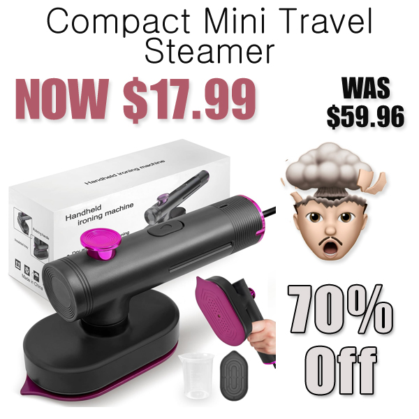 Compact Mini Travel Steamer Only $17.99 Shipped on Amazon (Regularly $59.96)