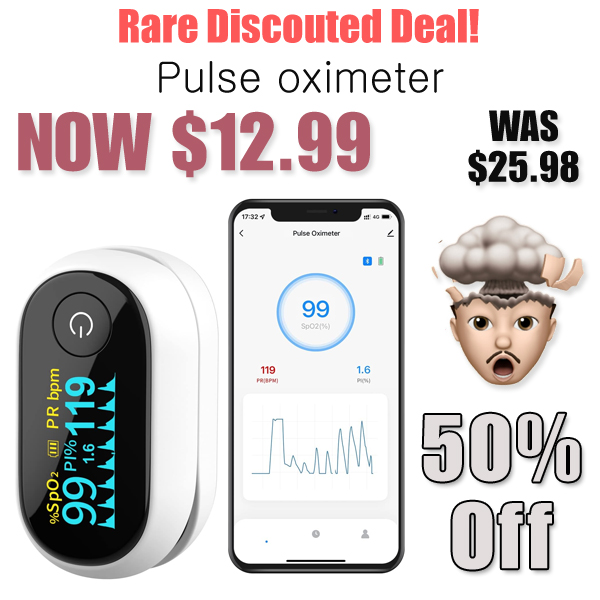 Pulse oximeter Only $12.99 Shipped on Amazon (Regularly $25.98)