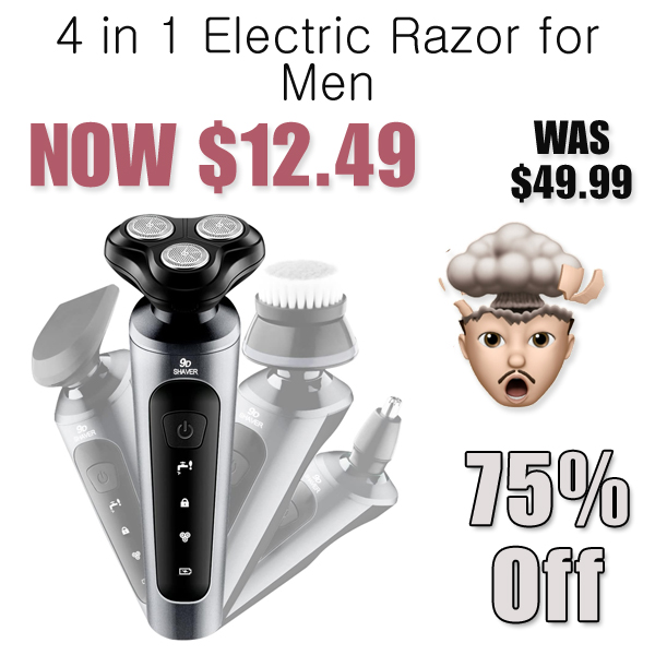4 in 1 Electric Razor for Men Only $12.49 Shipped on Amazon (Regularly $49.99)