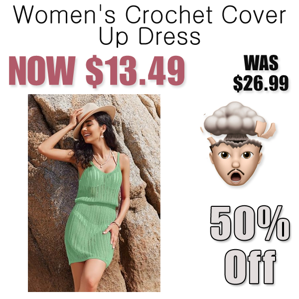 Women's Crochet Cover Up Dress Only $13.49 Shipped on Amazon (Regularly $26.99)