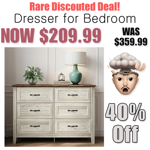 Dresser for Bedroom Only $209.99 on Walmart.com (Regularly $359.99)