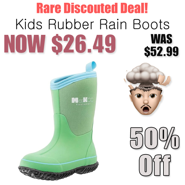 Kids Rubber Rain Boots Only $26.49 Shipped on Amazon (Regularly $52.99)