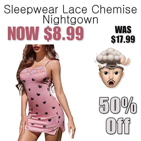 Sleepwear Lace Chemise Nightgown Only $8.99 Shipped on Amazon (Regularly $17.99)