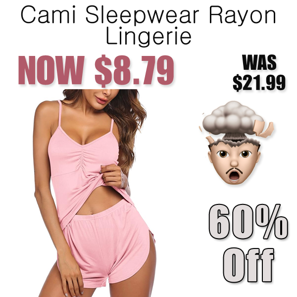 Cami Sleepwear Rayon Lingerie Only $8.79 Shipped on Amazon (Regularly $21.99)