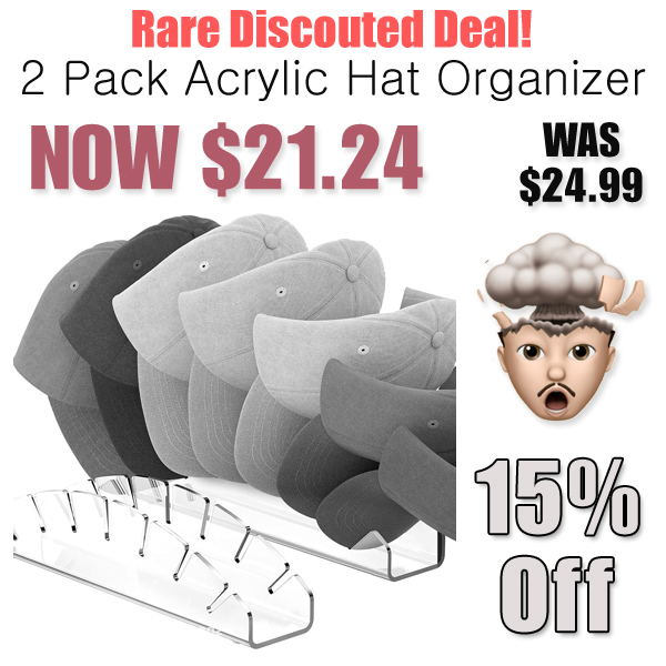 2 Pack Acrylic Hat Organizer Only $21.24 Shipped on Amazon (Regularly $24.99)