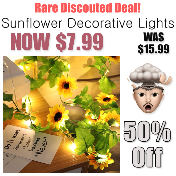 Sunflower Decorative Lights Only $7.99 Shipped on Amazon (Regularly $15.99)