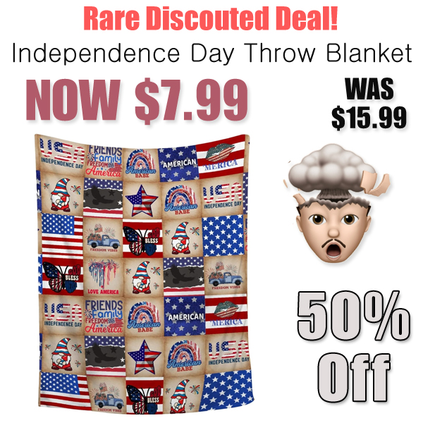 Independence Day Throw Blanket Only $7.99 Shipped on Amazon (Regularly $15.99)