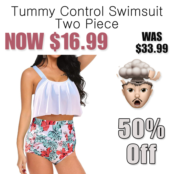 Tummy Control Swimsuit Two Piece Only $16.99 Shipped on Amazon (Regularly $33.99)