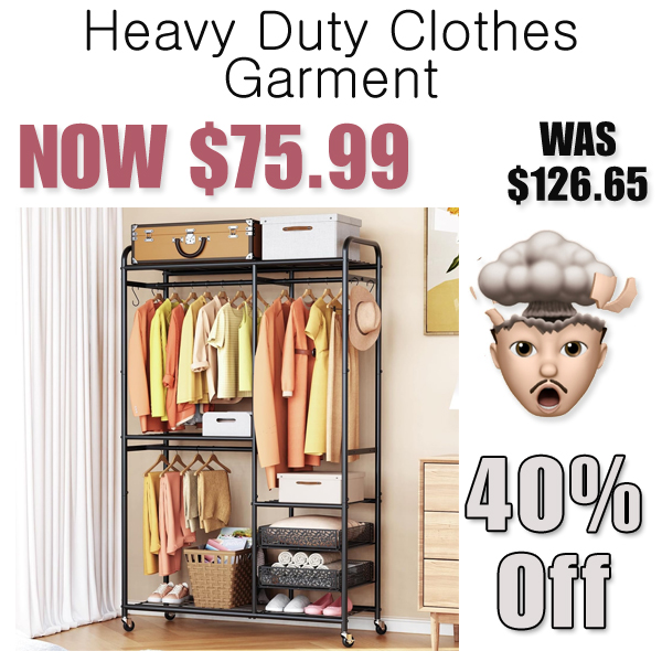 Heavy Duty Clothes Garment Only $75.99 Shipped on Amazon (Regularly $126.65)
