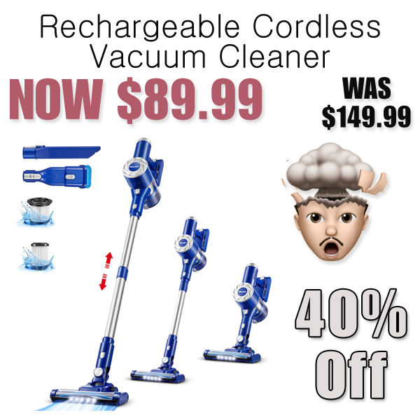 Rechargeable Cordless Vacuum Cleaner Only $89.99 on Ebay.com (Regularly $149.99)