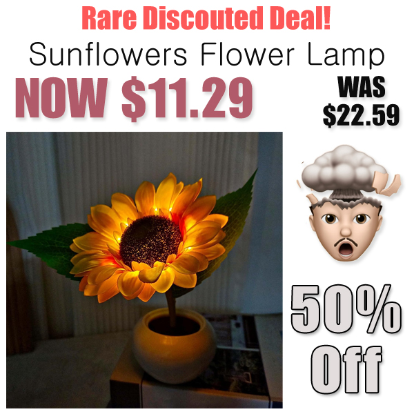 Sunflowers Flower Lamp Only $11.29 Shipped on Amazon (Regularly $22.59)