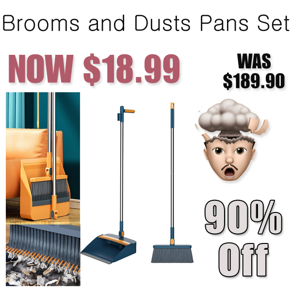 Brooms and Dusts Pans Set Just $18.99 on Amazon (Reg. $189.90)