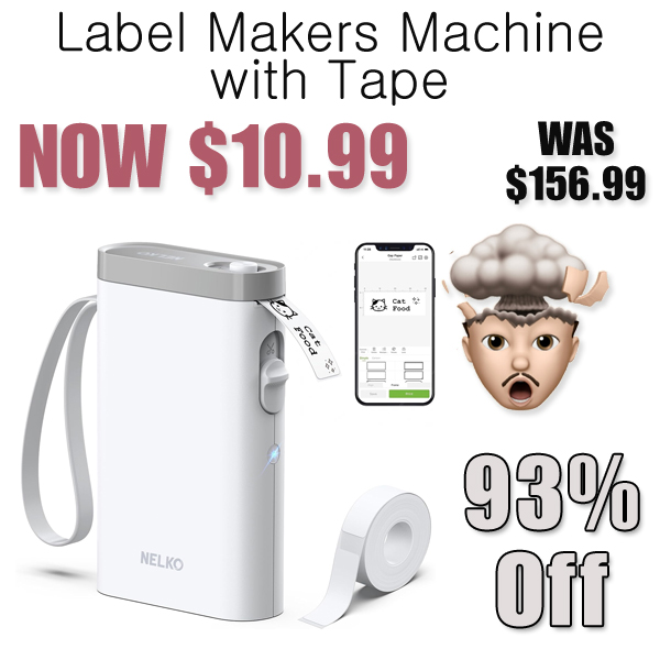 Label Makers Machine with Tape Only $10.99 Shipped on Amazon (Regularly $156.99)