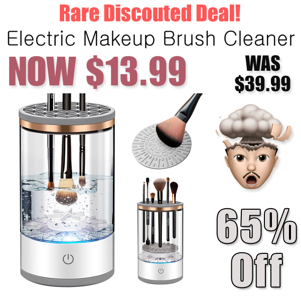 Electric Makeup Brush Cleaner Only $13.99 Shipped on Amazon (Regularly $39.99)