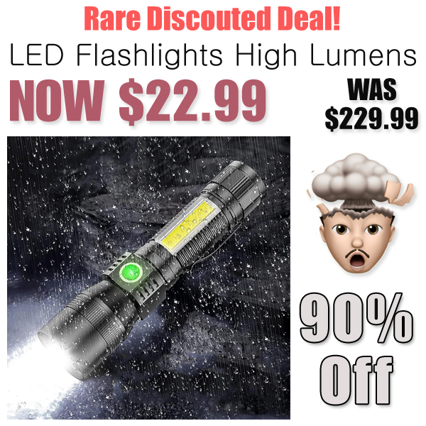 LED Flashlights High Lumens Only $22.99 Shipped on Amazon (Regularly $229.99)