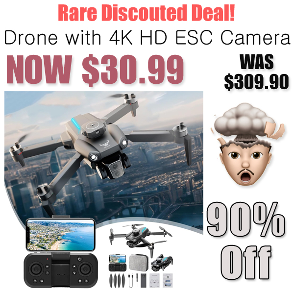 Drone with 4K HD ESC Camera Only $30.99 Shipped on Amazon (Regularly $309.90)