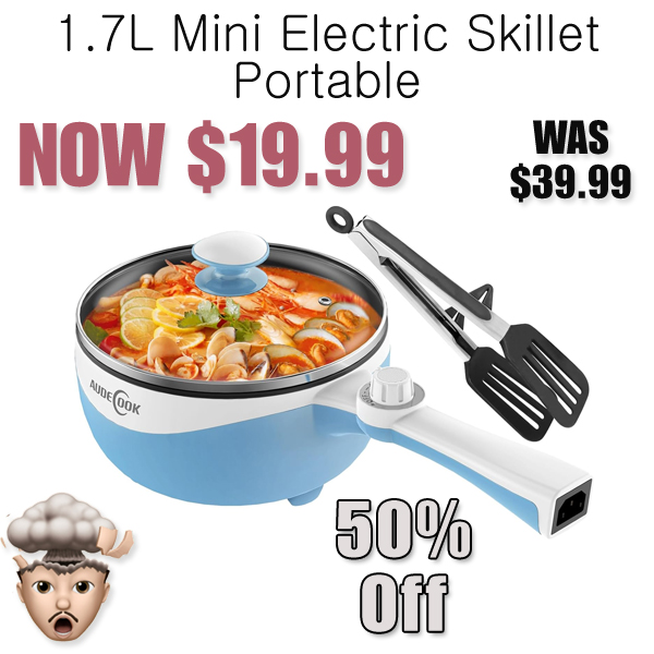 1.7L Mini Electric Skillet Portable Only $19.99 Shipped on Amazon (Regularly $39.99)