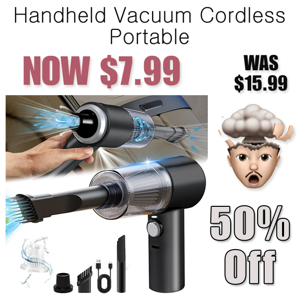 Handheld Vacuum Cordless Portable Only $7.99 Shipped on Amazon (Regularly $15.99)