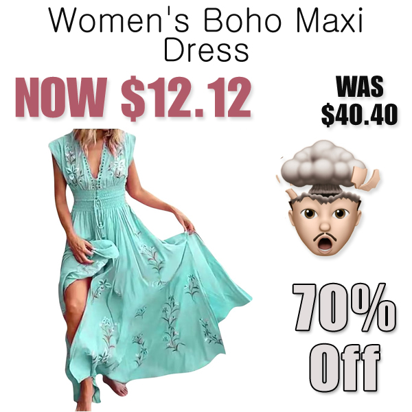 Women's Boho Maxi Dress Only $12.12 Shipped on Amazon (Regularly $40.40)
