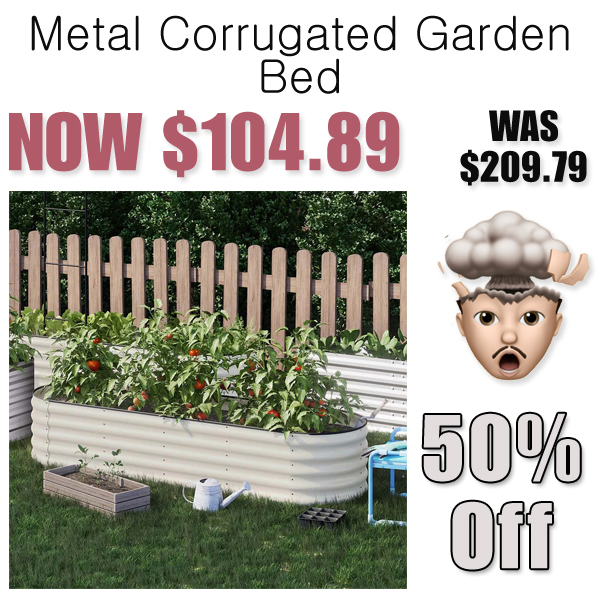 Metal Corrugated Garden Bed Only $104.89 Shipped on Amazon (Regularly $209.79)