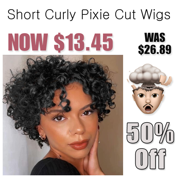 Short Curly Pixie Cut Wigs Only $13.45 Shipped on Amazon (Regularly $26.89)