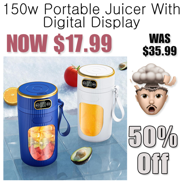 150w Portable Juicer With Digital Display Only $17.99 Shipped on Amazon (Regularly $35.99)