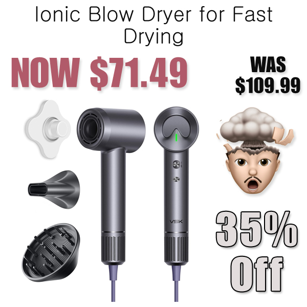 Ionic Blow Dryer for Fast Drying Only $71.49 Shipped on Amazon (Regularly $109.99)
