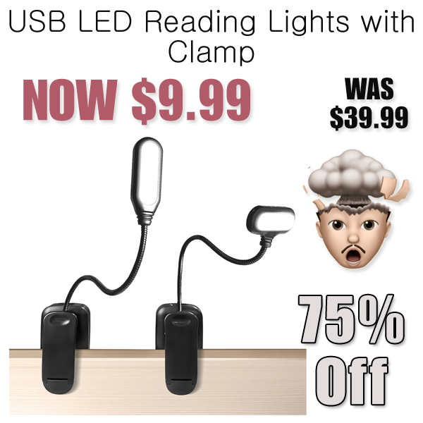 USB LED Reading Lights with Clamp Only $9.99 Shipped on Amazon (Regularly $39.99)