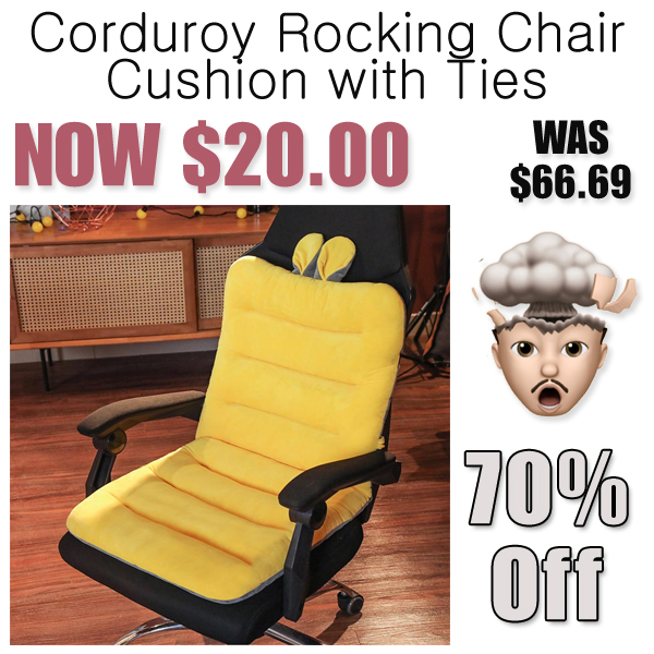 Corduroy Rocking Chair Cushion with Ties Only $20.00 Shipped on Amazon (Regularly $66.69)