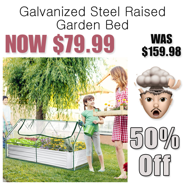 Galvanized Steel Raised Garden Bed Only $79.99 Shipped on Amazon (Regularly $159.98)