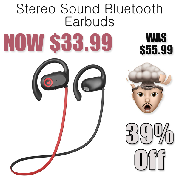 Stereo Sound Bluetooth Earbuds Only $33.99 Shipped on Amazon (Regularly $55.99)