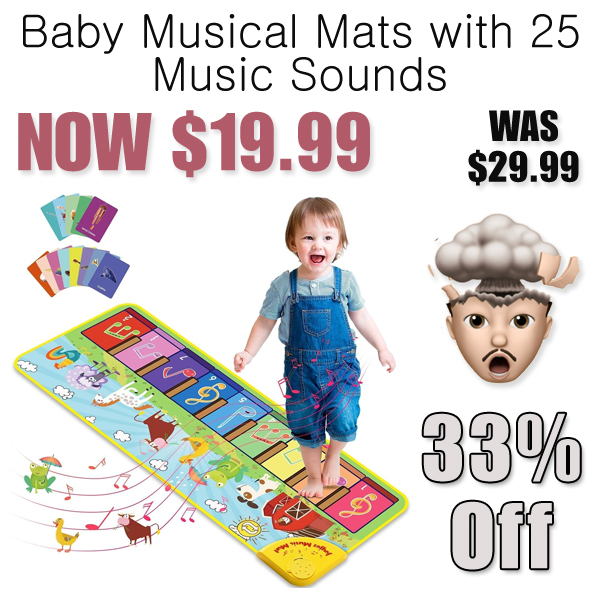 Baby Musical Mats with 25 Music Sounds Only $19.99 Shipped on Amazon (Regularly $29.99)