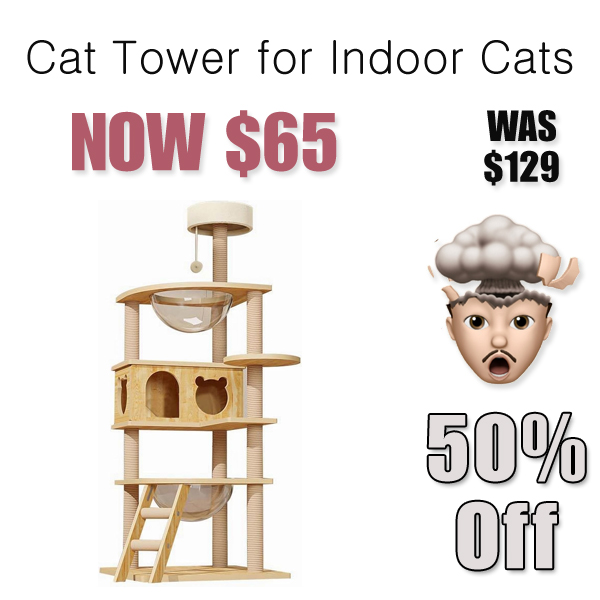 Cat Tower for Indoor Cats Only $65 Shipped on Amazon (Regularly $129)